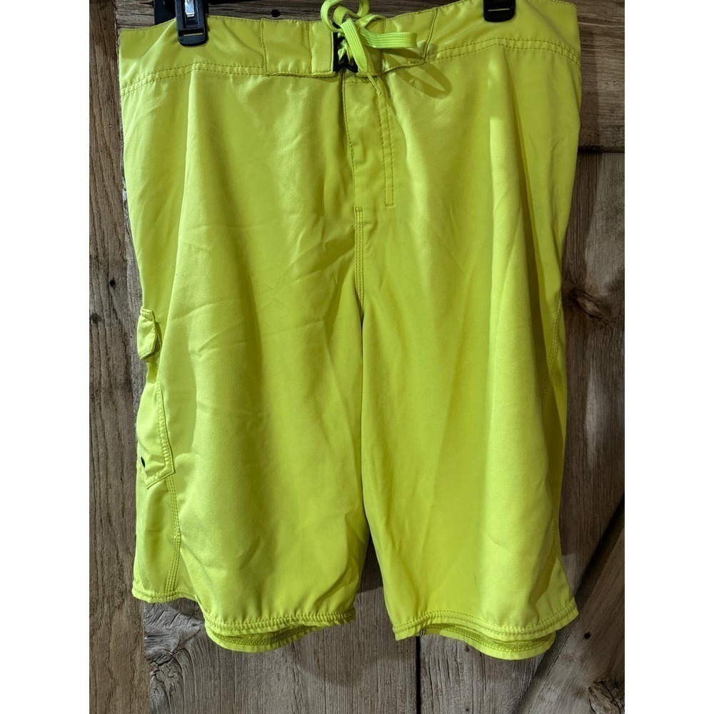 Billibong Platinum PX3 Board Shorts Men's Size 36 Swimming Trunks Hi Vis Yellow